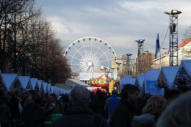 Brussels Private & Personalized Christmas Tour with a Local Guide - Stop 5: Winter festival chalets, ice rinks, shows, and a towering tree