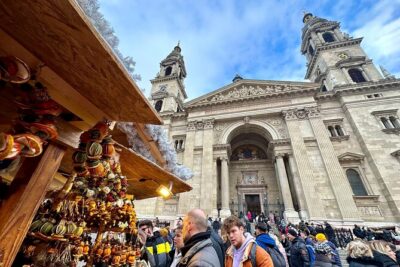 Budapest Wonderland - A Christmas Market Tour with Chimney Cake & Mulled Wine - Szent István Square Christmas Market: where the season starts to make sense