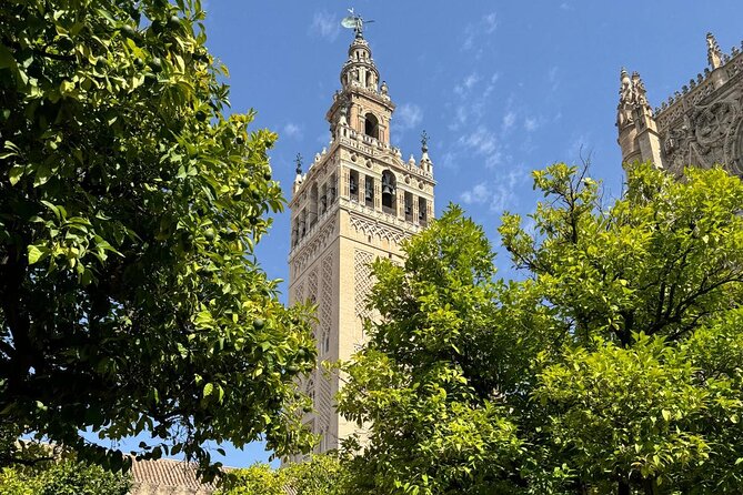 Cathedral Tour of Seville Giralda and Barrio Santa Cruz All in One - Stop 3: Torre Giralda, the Almohad Minaret, and Panoramic Views