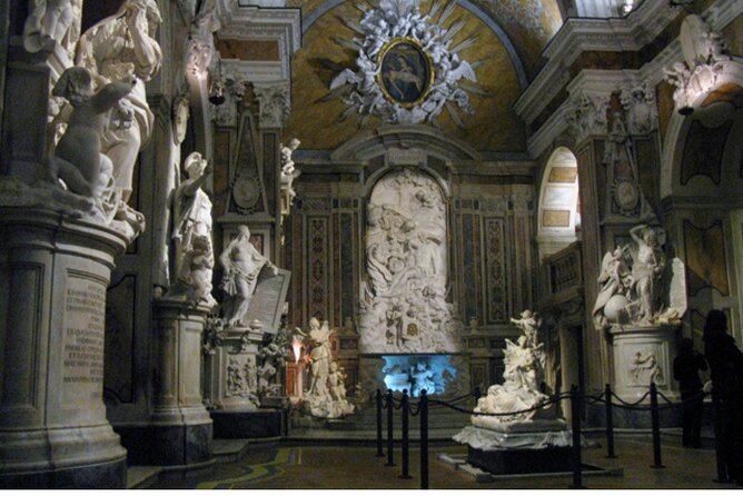 Chapel of Sansevero and Cloister of Santa Chiara with Ticket - Group Size, Earphones, and Comfort Inside