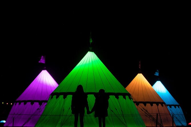 Christmas at Warwick Castle - Light Trail & Ice Skating Packages - Warwick Castle after dark: why this lighting show works