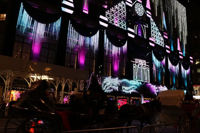 Christmas Light Private Carriage Ride New York City - Saks Fifth Avenue light show: tech + holiday mood
