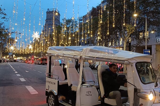 Christmas Lights Tour of Barcelona in Private Eco Tuk Tuk - Key points to know before you go