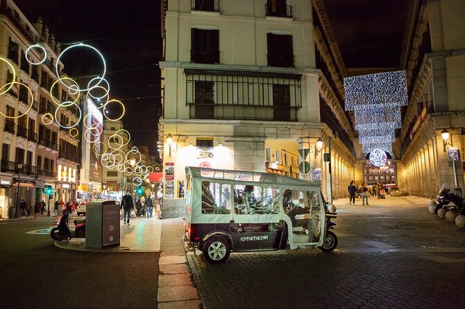 Christmas Lights Tour of Madrid in Eco Tuk Tuk Private - Where the tour starts (and how to show up ready)