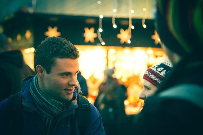 Christmas Market Vienna Tour - Stop 3 at MuseumsQuartier Wien: modern lights, techno beats, and hot wine