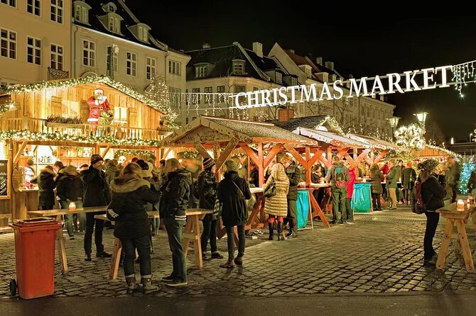 Copenhagen Private Christmas Walking Tour with Gløgg - Hoejbro Plads market square: crafts, garlands, and winter smells