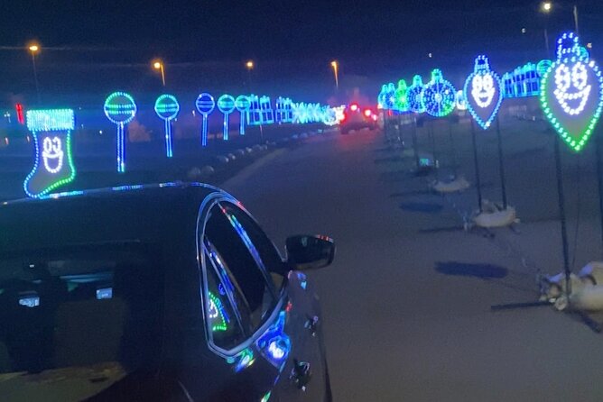Drive through Christmas Lights Show - How the Drive-Through Loop Feels From the Driver Seat