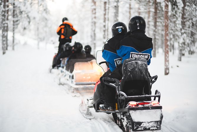 Family Snowmobile Safari from Santa Claus Village - A family snowmobile safari built for actual winter comfort