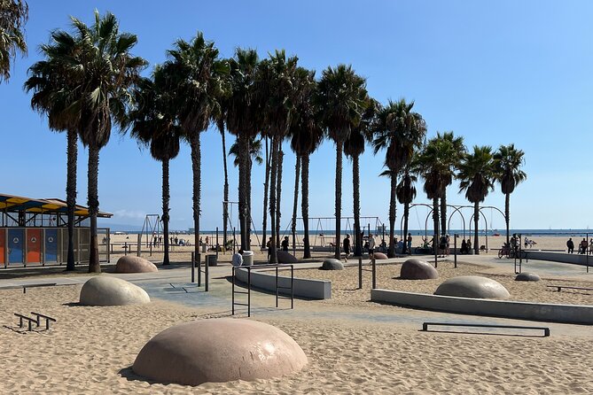 Gourmet Santa Monica Walking Food Tour with Delicious Dish Tours - WPA Outdoor Gym Equipment and Joe Gold’s Legacy Near the Pier