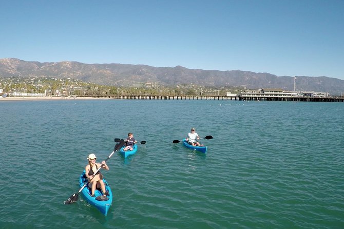 Kayak Tour of Santa Barbara with Experienced Guide - Stearns Wharf stop: pier life from a kayak