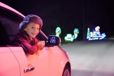 LIghts of Joy Christmas Light Drive-Thru - The route vibe: a car ride packed with changing scenes