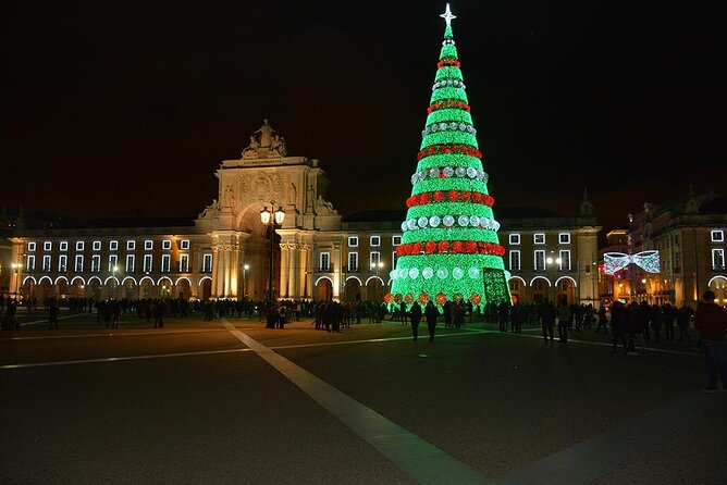 Lisbon Christmas Lights Tuk-Tuk Tour with Local Guide - Downtown Light Drive: Golden Avenues and Festive Street Details