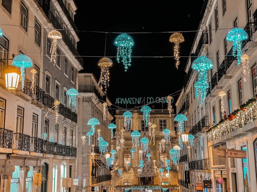 Lisbon: Private Christmas Lights Tour by Eco Tuk Tuk - Chiado and Bairro Alto: Designer Streets Meet Christmas Glow