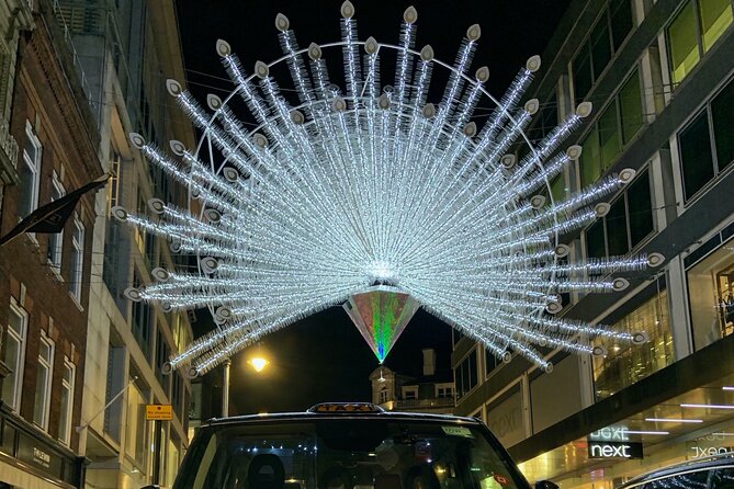 London Bespoke Black Cab Christmas Lights & Sights Private Tour - Harrods, with Leicester Square and Covent Garden as your closing act