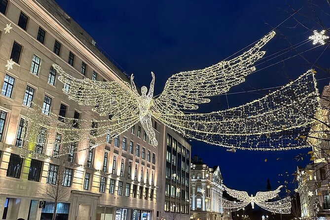 London Christmas Lights Guided Tour With Christmas Music - Seven Dials: Fairy Lights Above and a Cozy Street-Level Glow