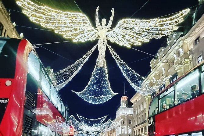 London Christmas Lights Private Guided Taxi Tour - Waterloo Bridge to Leicester Square: river views and Chinatown-style nights