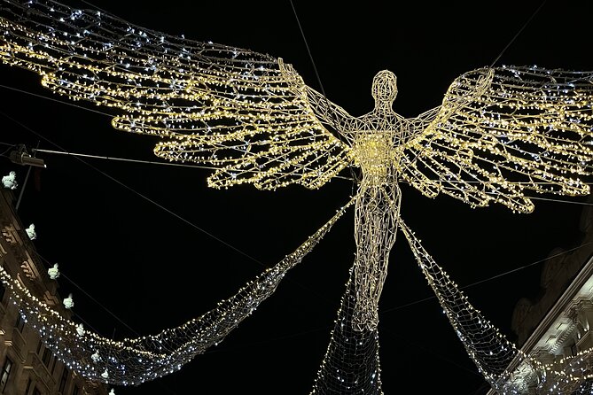 London Magical Christmas Walking Tour with Guide - Bond Street and Carnaby Street: the neon-butterfly moment