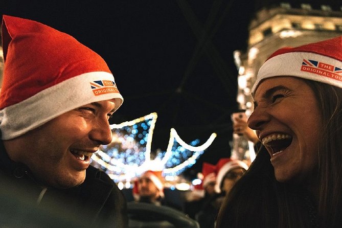 London Tootbus Christmas Lights Tour - Trafalgar Square Christmas Tree: the classic photo moment