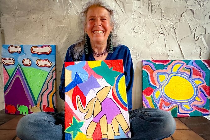Magic on Canvas Painting Class at Artful Soul Santa Fe - Supplies and canvas: what’s provided and how that affects value