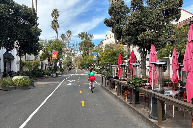 Private Guided Tour in Santa Barbara on Electric Bikes - Moreton Bay Fig Tree, Old Train Car Details, and the Fence Meaning
