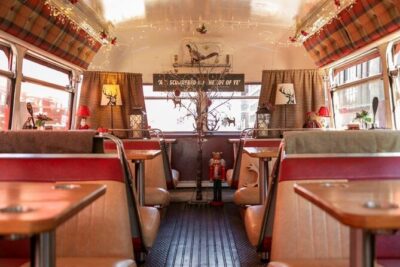 Red Bus Ride Along with Santa in Glasgow - Dinner On Board: Hot Dogs, Pasta (and Why Limited Food Might Matter)