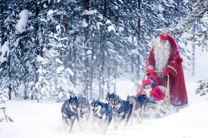 Rovaniemi Santa Claus Village Husky Reindeer Farm Arctic Museum - Husky and reindeer sleigh rides: two moods of Lapland