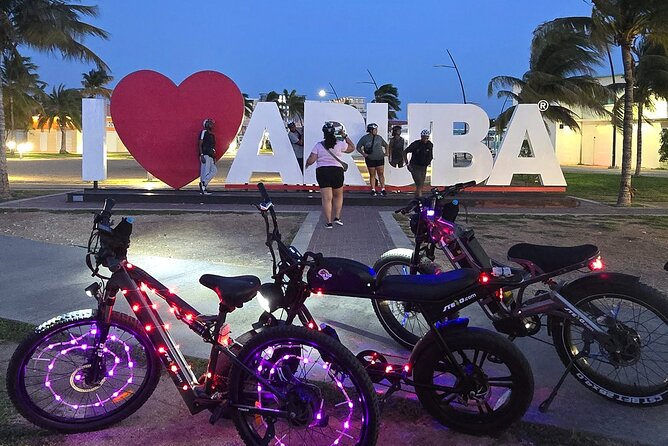 Semi-Private Christmas Edition Twilight Glow E-Bike Oranjestad - What’s included vs. what you should plan for