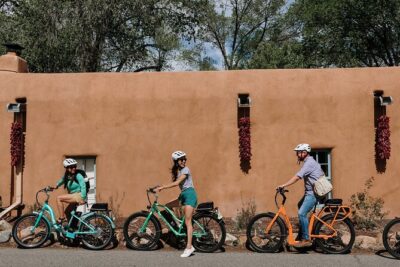 Small-Group E-Bike Adventure Tour through Hidden Santa Fe - Stop at Fort Marcy Park: the 25-foot cross and the 1680 story