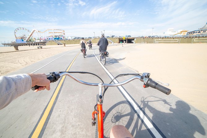 Small-Group Electric Bike Tour of Santa Monica and Venice - The bike setup: Pedego beach cruisers you can actually control