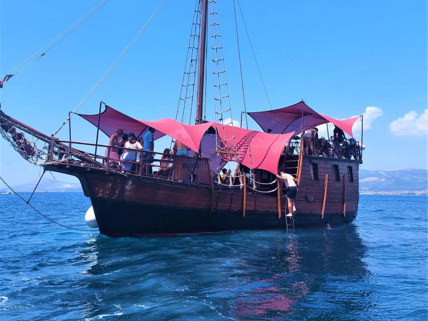 Split: Cruise on Unique Columbo's Pirate Ship "Santa Maria" - The real reason to pick this cruise: swimming and snorkeling at Kupaliste Bene