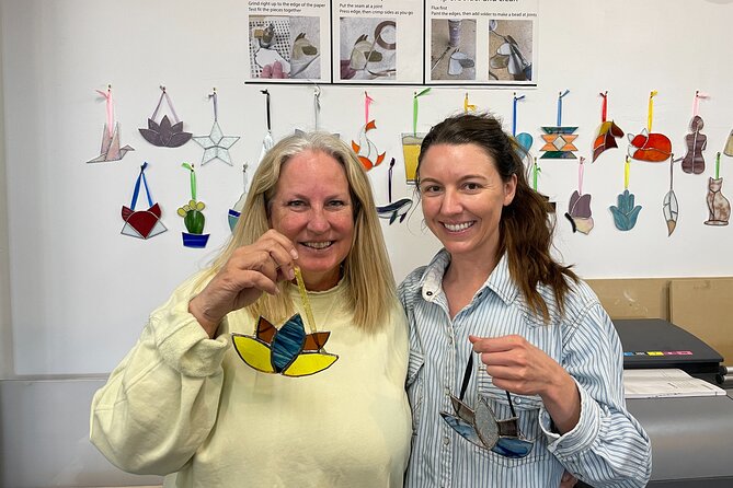 Stained Glass Class - Hidden Santa Fe Gem - What You Actually Make: A Santa Fe Suncatcher Ornament You Can Fly With