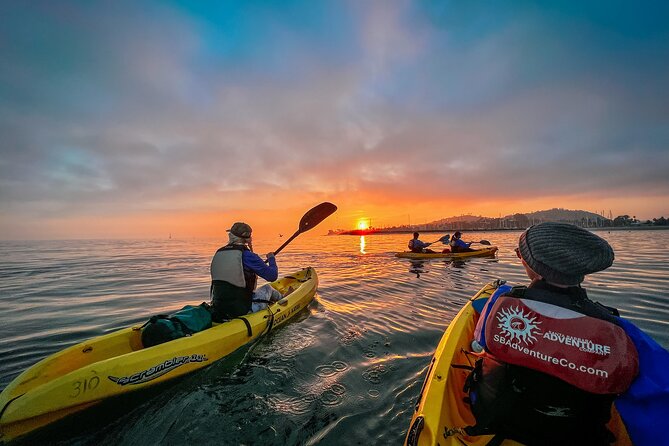 Sunset Kayak Tour in Santa Barbara Harbor (2 Hours) - Stop 2 along the Santa Barbara Waterfront: the sunset colors plus marine ecology talk