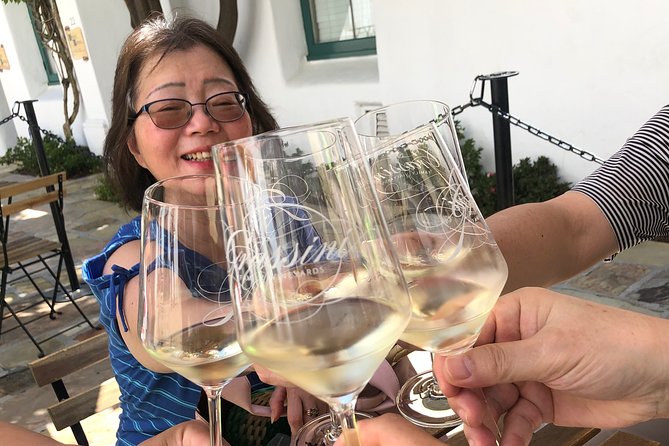 The ORIGINAL Downtown Santa Barbara Walking Food & Drink Tour - El Paseo Building: the wine tasting and grazing box start