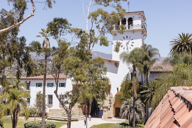 The ORIGINAL Downtown Santa Barbara Walking Food & Drink Tour - The Historic La Arcada Courtyard: random walkways, statues, and turtles