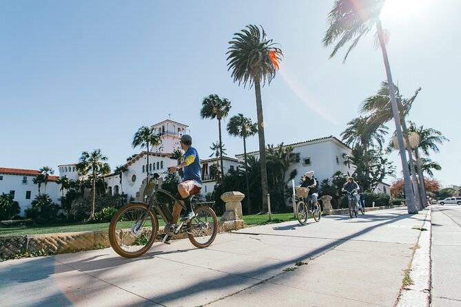 The Original Group Electric Bike Tour of Santa Barbara - Stop 1: Four Seasons Biltmore and the Butterfly Beach Photo Angle