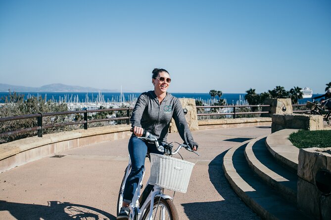 The Original Group Electric Bike Tour of Santa Barbara - Stop 2: Stearns Wharf for Pier Facts and Downtown Momentum