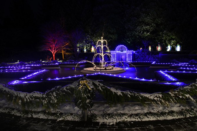 Victoria and Butchart Gardens Christmas Tour - Butchart Gardens at Christmas: the light show is the main event