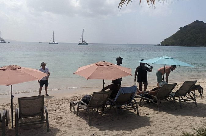 Waterfall and Beach Safari in Santa Lucia - The west-coast beach break: sugar-colored sand and Caribbean calm